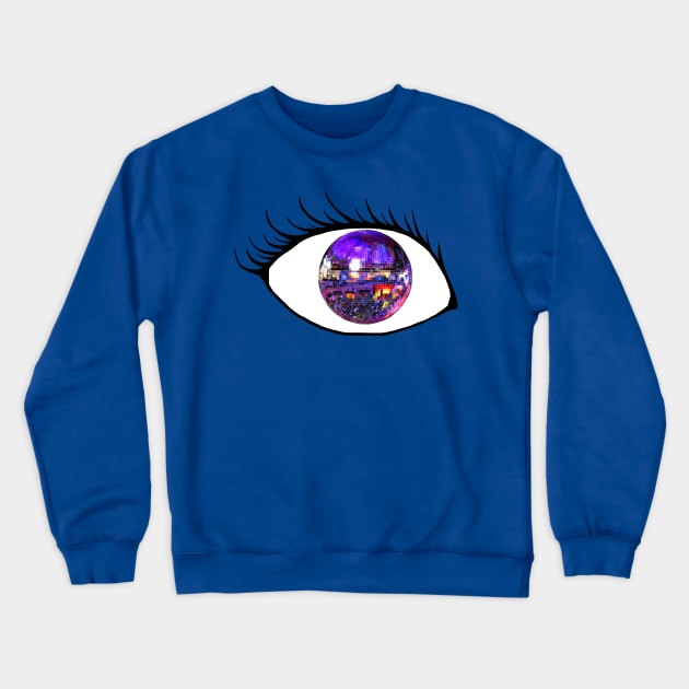 Disco eye Crewneck Sweatshirt by Art by Deborah Camp